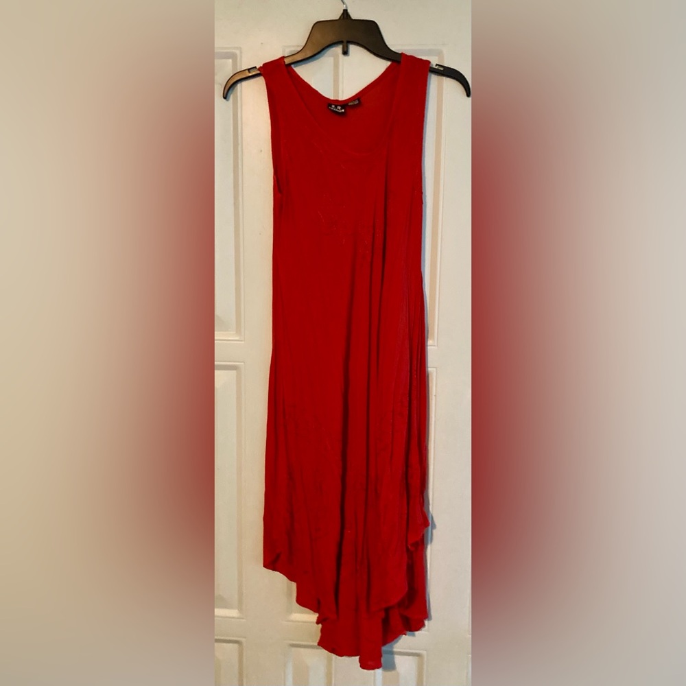 S.R Fashion Red Free Size Sheer Dress